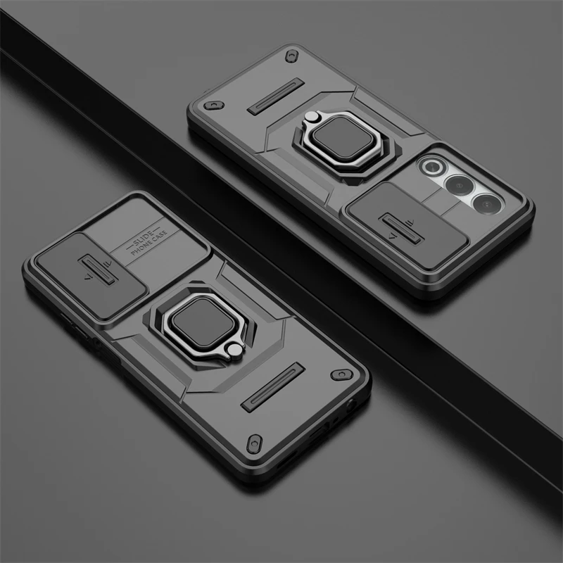 Para OPPO A80 funda OPPO A80 Capa parachoques trasero a prueba de golpes lente de cámara soporte de anillo protector para Fundas OPPO A80 A 80 OPPOA80 - imagen 4