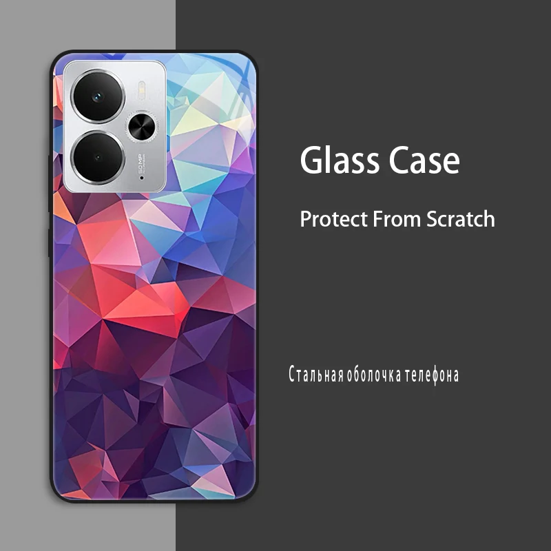 Fundas de vidrio templado para Realme 14 5G, funda trasera dura para teléfono de PC para Realme 14 5G, carcasas de protección Global Realme14 5G 2025 - imagen 4