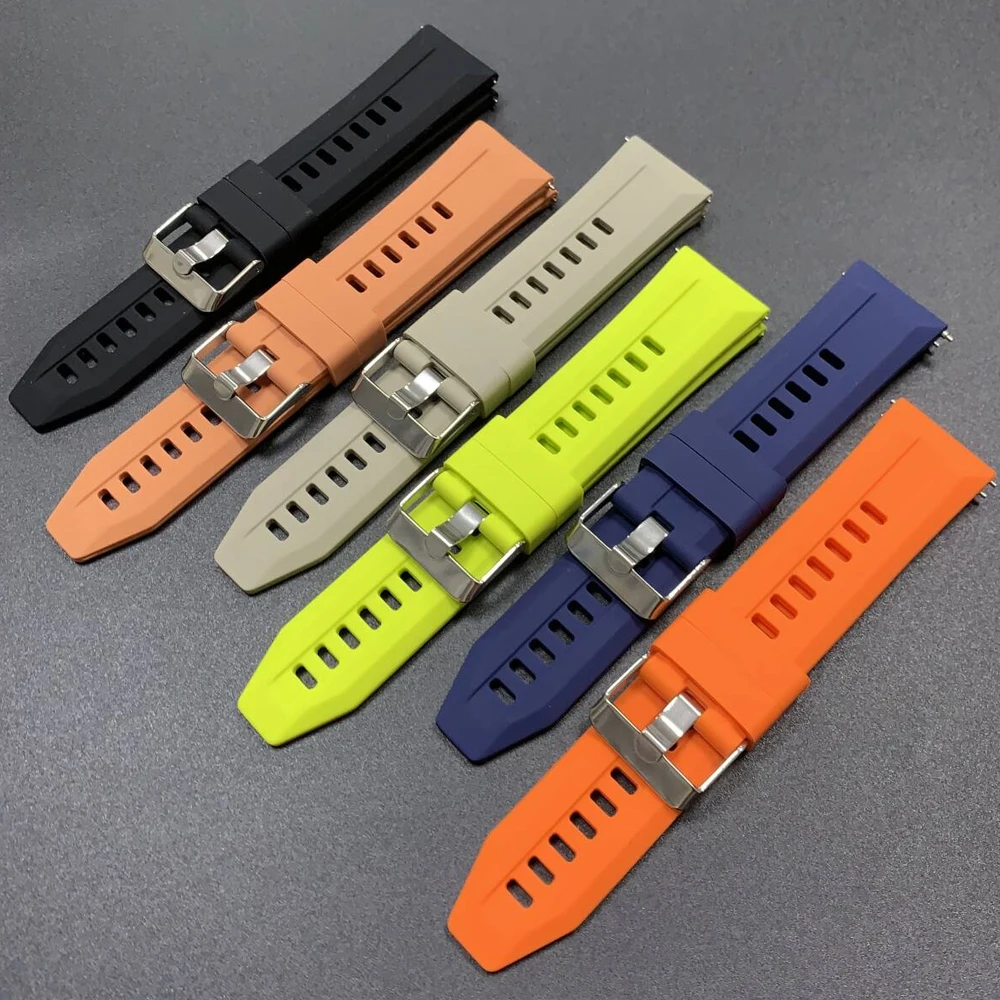 Correa de silicona de 22mm para SUUNTO RACE RUN, pulsera deportiva suave para SUUNTO 5 9 PEAK PRO DLC/OCEAN/VERTICAL/Race S 2, accesorios - imagen 5