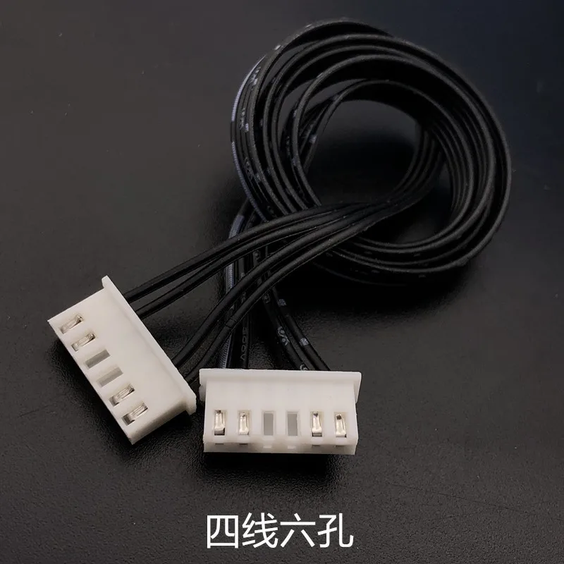 1 Uds. Cable de conexión de audio de 6 polos y 4 núcleos, terminal de doble cabeza, cable de interfaz de altavoz para gabinete de TV 6P 0,5 M-10M - imagen 2