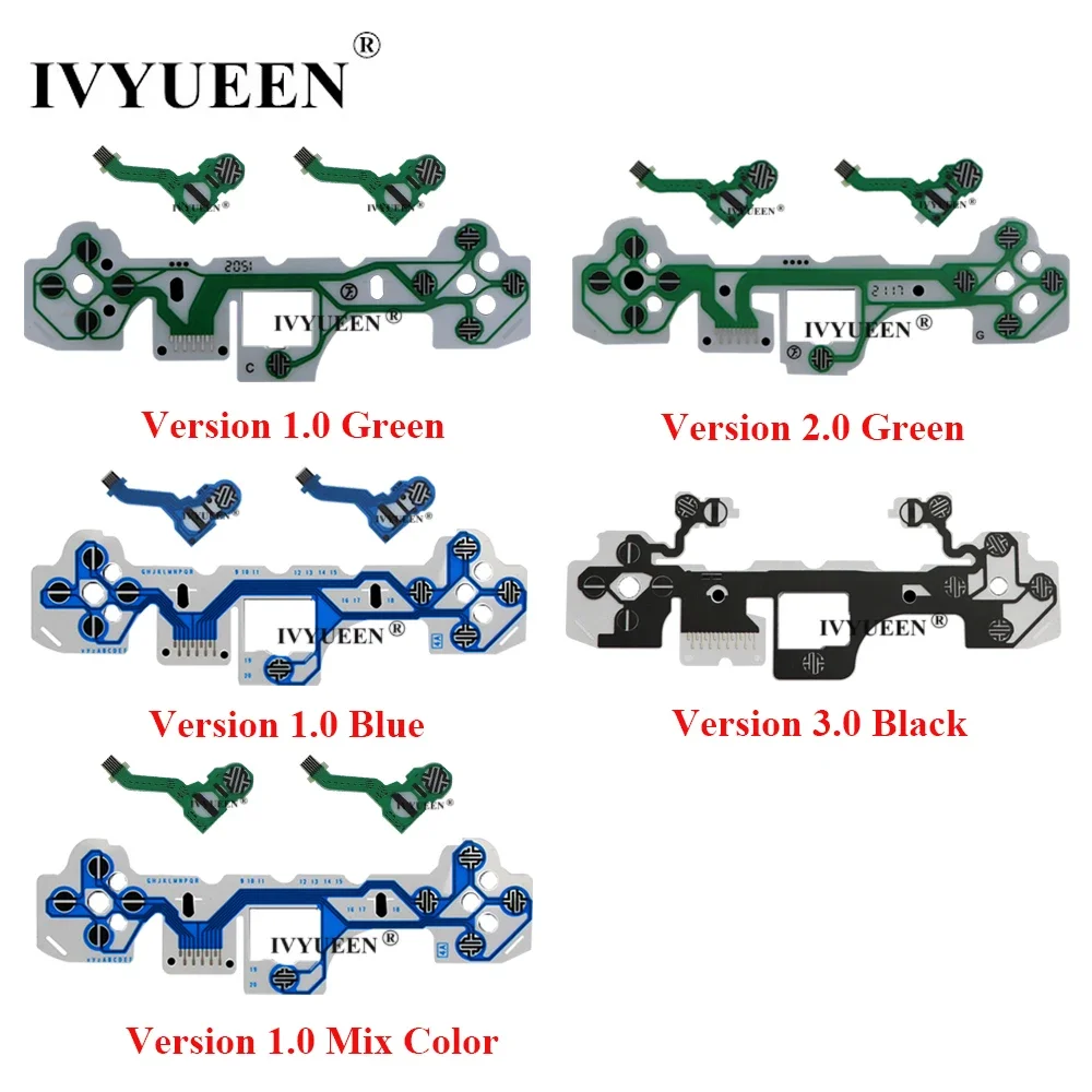 IVYUEEN para controlador PlayStation 5 PS5, película conductora, Cable flexible para teclado para Dualsense 5 BDM 010 020 030, placa de circuito de cinta