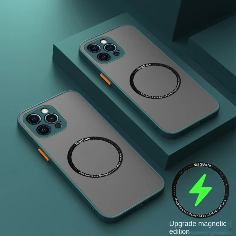 Funda dura magnética MagSafe para iphone, Apple carcasa trasera protectora para 15, 14, 13, 12, 11 Pro Max, 14, 15 Pro Plus - imagen 5