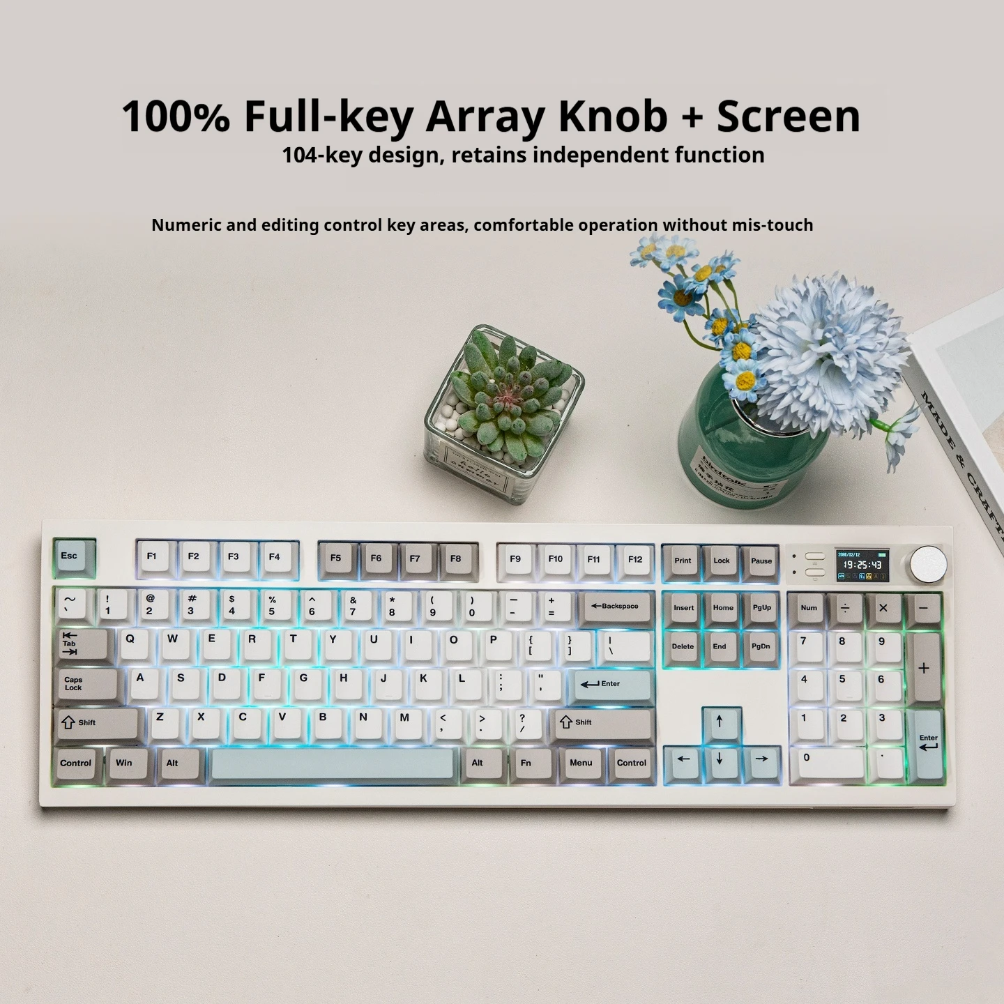 EPOMAKER QK108 teclados mecánicos inalámbricos Bluetooth con teclas PBT intercambiables en caliente batería de 8000mAh teclados para juegos personalizados RGB - imagen 5