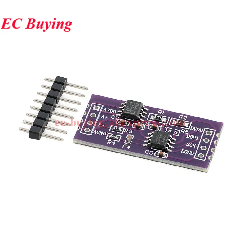 1-5 uds CS1237 módulo ADC de 24 bits Chip de referencia externo TL431 integrado detección de pesaje de un solo canal 24 bits CS1238 de doble canal - imagen 2
