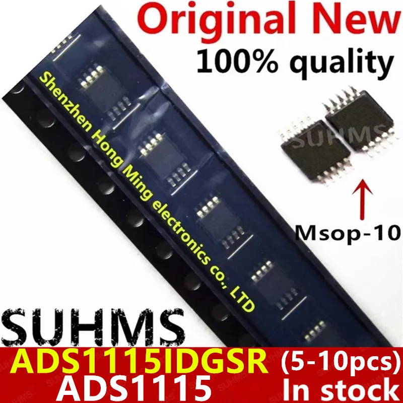 (5-10 piezas) 100% nuevo conjunto de chips ADS1115IDGSR ADS1115IDGS ADS1115 MSOP-10