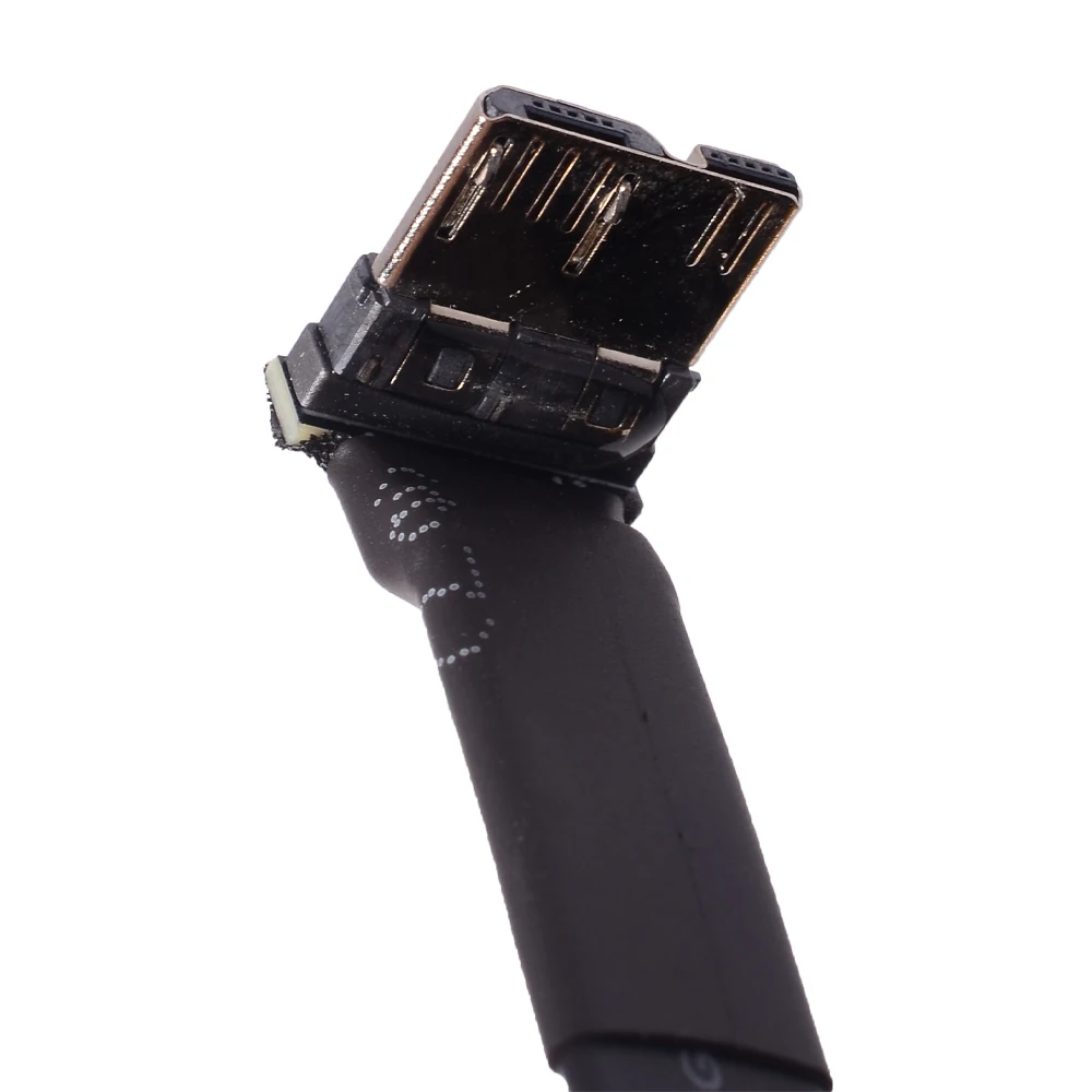 USB 3,0 Micro B a USB 3,0 tipo A macho a hembra Cable plano plegable de 90 ángulos Micro-B Cable de extensión USB 3,0 A a B FPC FPV incorporado - imagen 3