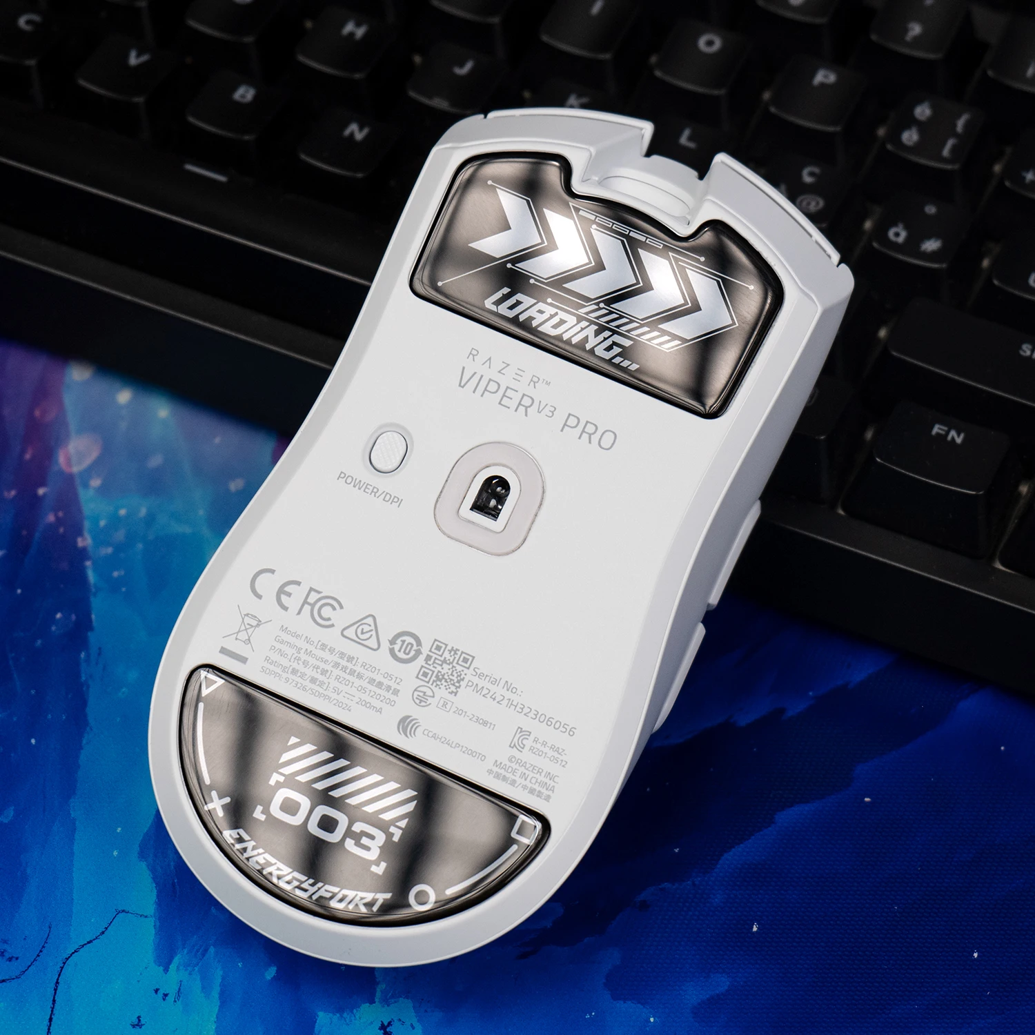 Pies de ratón de superficie pulida superrápida, vidrio impecable ultrafuerte, suela duradera, patines de ratón para Razer Viper V3 PRO - imagen 2