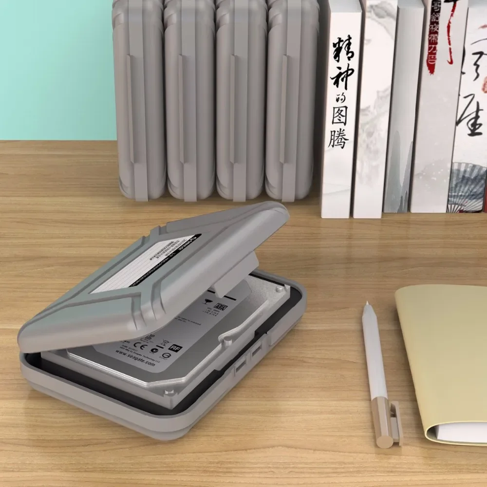 ORICO Bolsas y estuche para discos duros portátiles de 3,5 pulgadas Caja de almacenamiento protectora a prueba de humedad para HDD Caja de disco duro negro - imagen 5