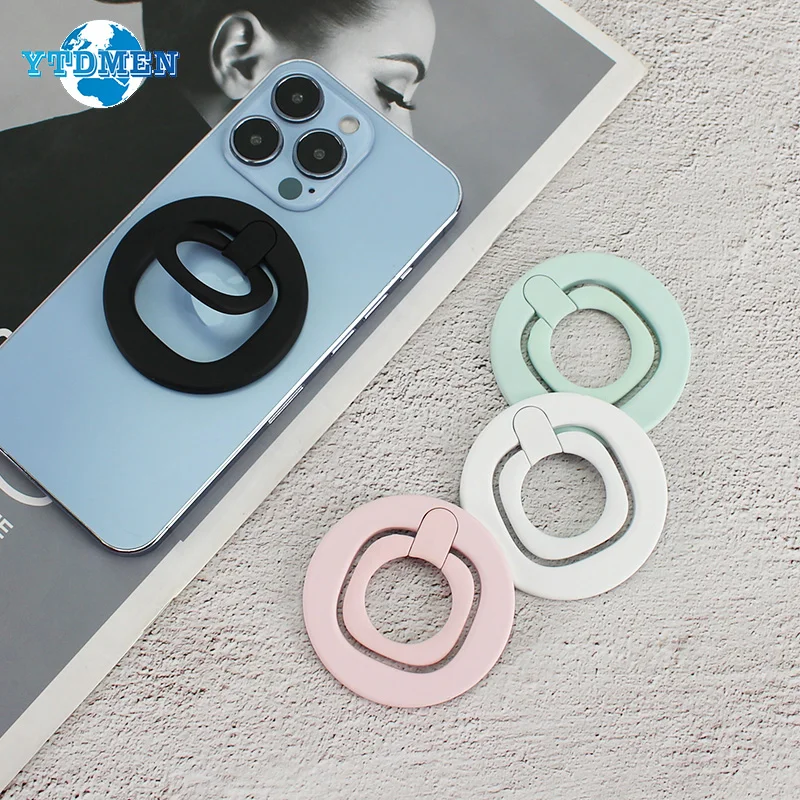 Soporte magnético de anillo para teléfono móvil, accesorio para iPhone 14, 13, 12, Mini Pro Max, ultrafino, para coche, extraíble, con agarre para Smartphone