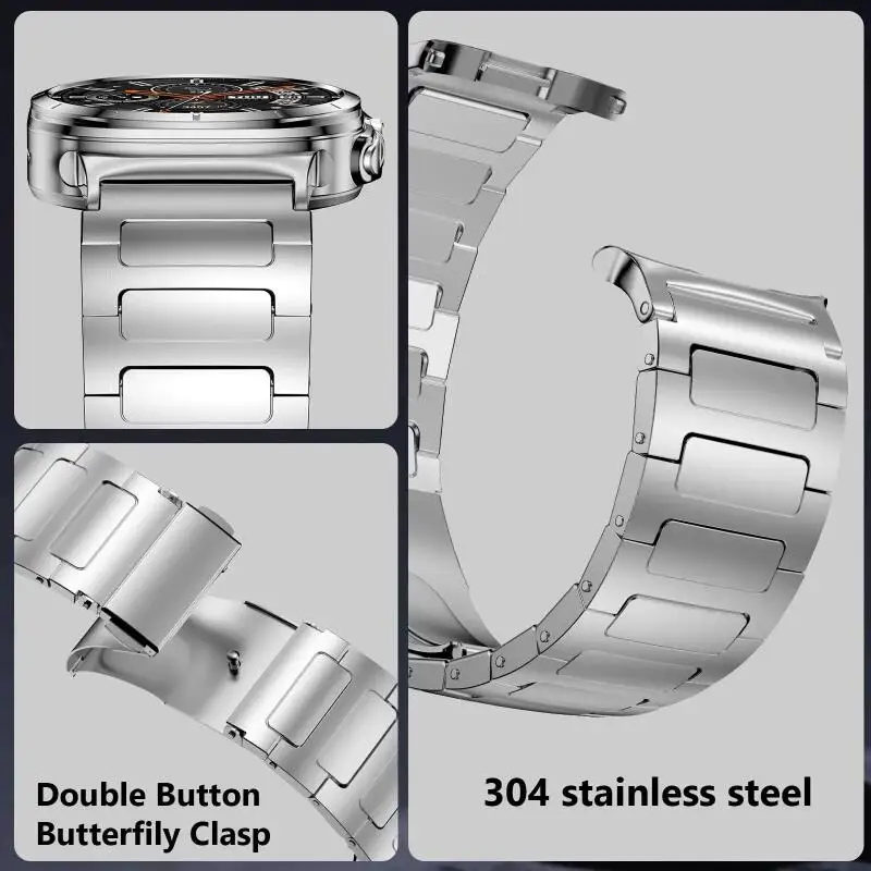 Correa de acero inoxidable para Samsung Galaxy Watch Ultra 47mm pulsera de repuesto sin huecos para Samsung Galaxy Watch 7 Ultra 47mm - imagen 5