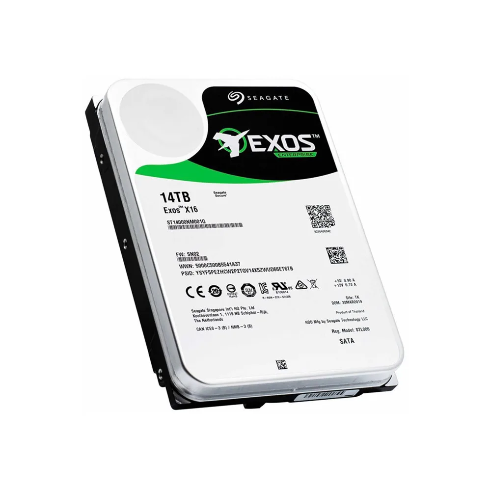 Disco Duro HDD de 14TB, Exos X16, ST14000NM001G, 256MB, 14T, SATA, 6 Gb/S, caché de 3,5 pulgadas, NAS de escritorio, CCTV, DVR, servidor empresarial, PC, nuevo - imagen 3