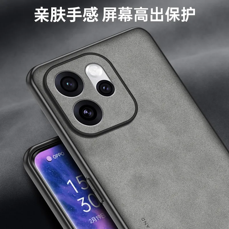 Para OPPO Reno 15 Pro piel de oveja liso PU Funda de teléfono de cuero para Reno15 15Pro a prueba de golpes mate duro cubierta protectora de parachoques - imagen 5