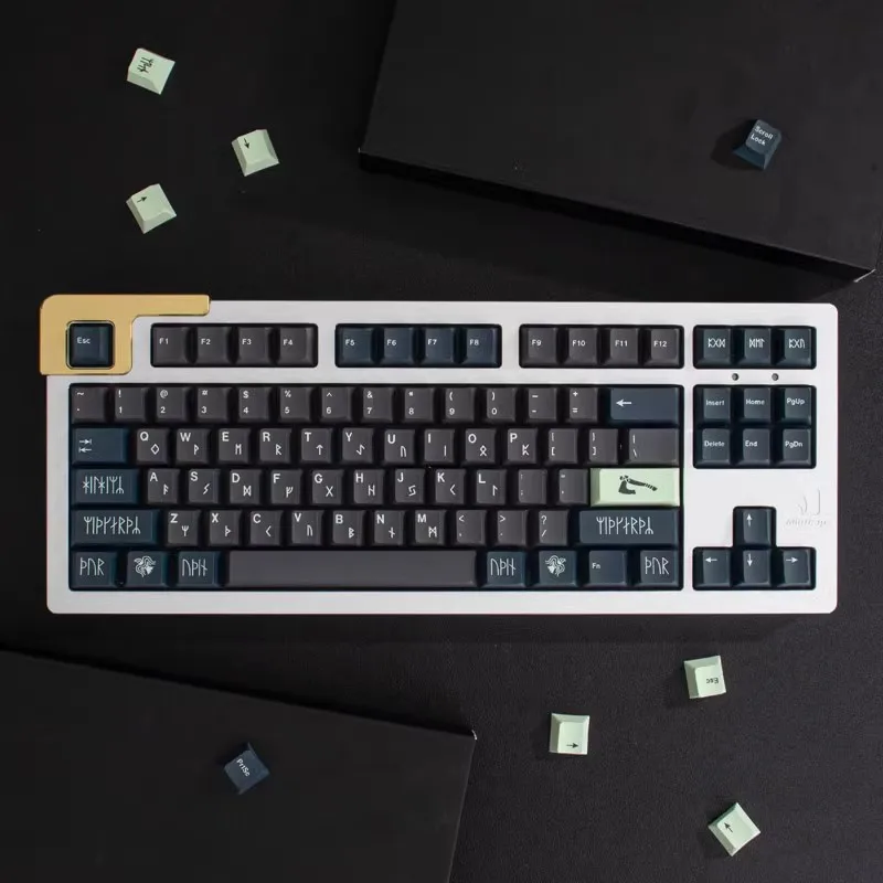 GMK-teclas con personalidad, 130 teclas, teclas de cereza, teclas PBT de doble disparo para interruptores MX, juego de teclado mecánico, teclas ISO - imagen 4