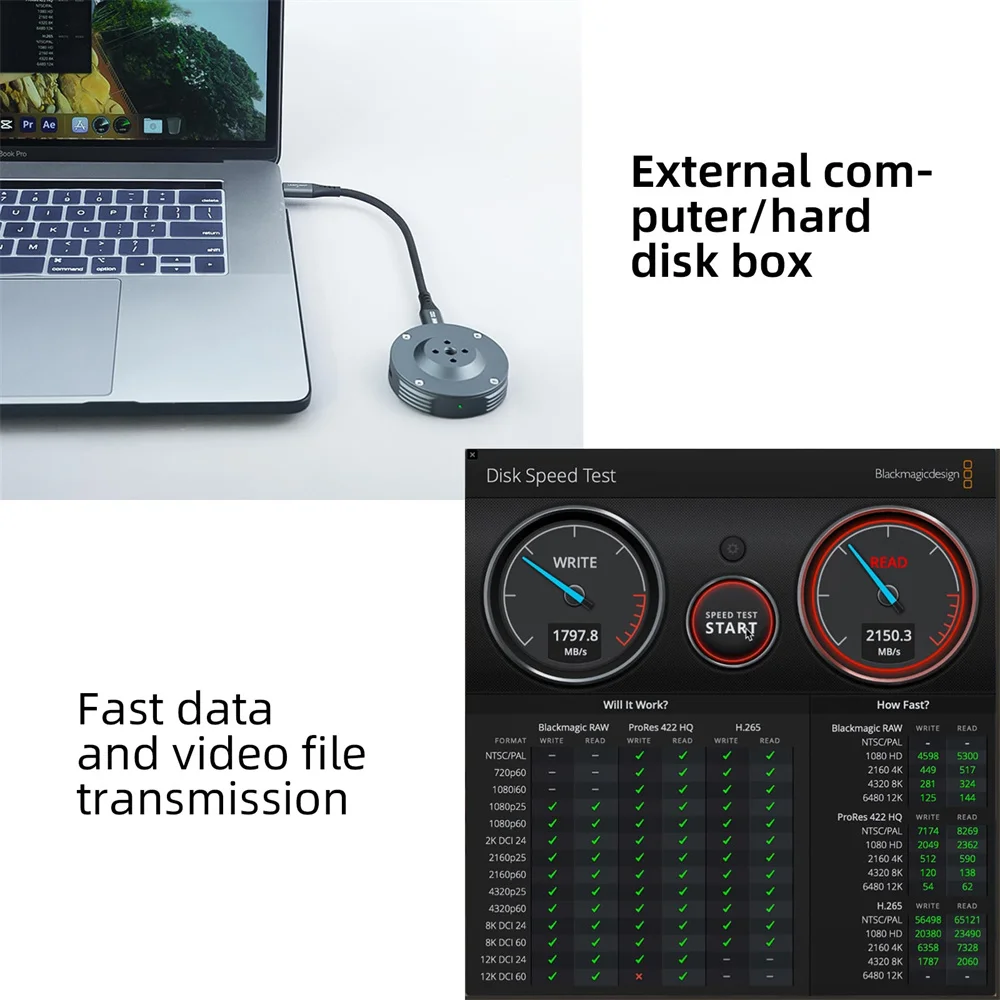 LEAPLIGHT Cable de Monitor de cámara de teléfono Cable de disparo en línea tipo c Cable de datos HD de transmisión en tiempo Real para Canon Sony Panasonic - imagen 4