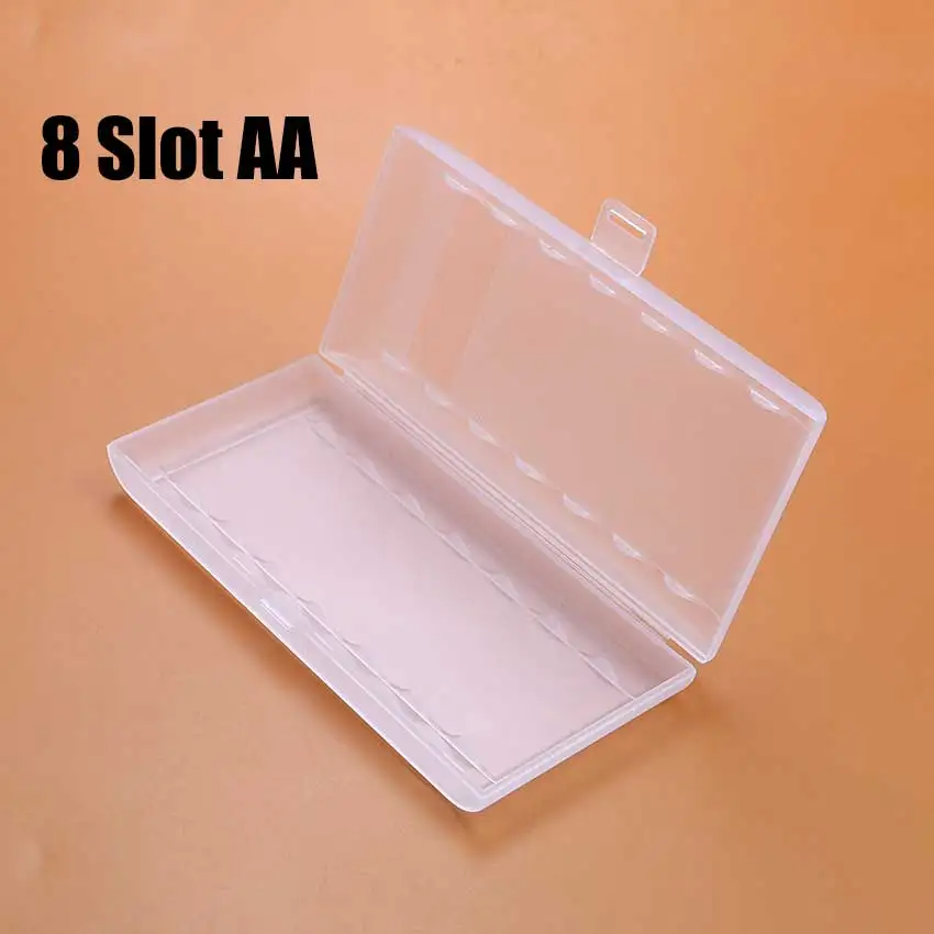 JCD 1 Uds 4 6 8 10 caja de batería con ranura organizador de plástico duro contenedor caja de almacenamiento de baterías para AAA AA - imagen 4
