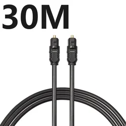 Cable óptico de audio Toslink SPDIF con conectores chapados en oro
