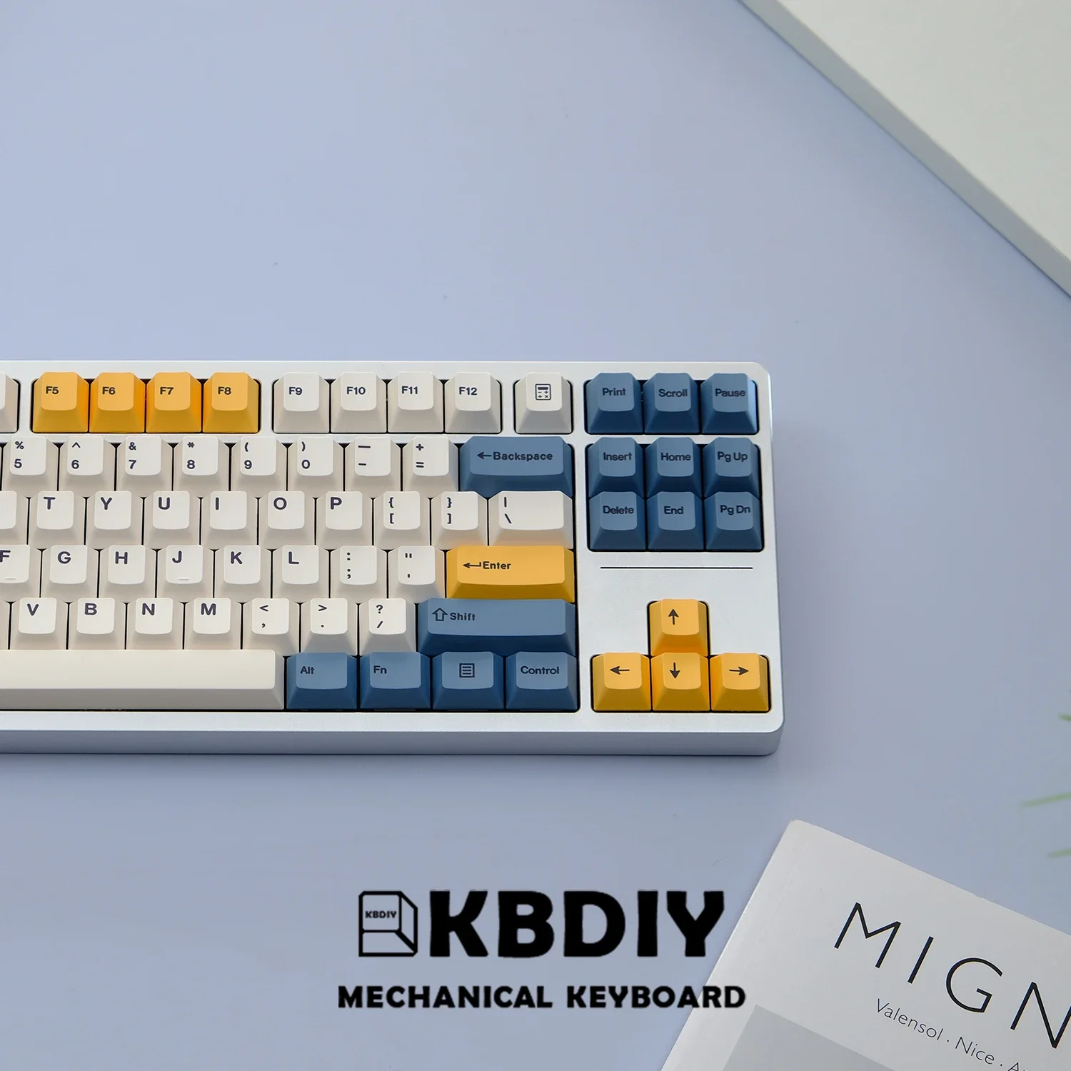 KBDiy 145 teclas amarillo albaricoque Keycap PBT Cherry perfil ISO Keycaps para teclado mecánico 60/61/64/68/78/84/87/96/980/104/108 - imagen 3