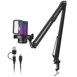 Micrófono USB Maono DGM20S Gaming RGB con Gain y Cancelación de Ruido
