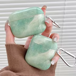 Funda TPU AirPods 1/2/3/Pro/Pro 2 Efecto Mármol Cian