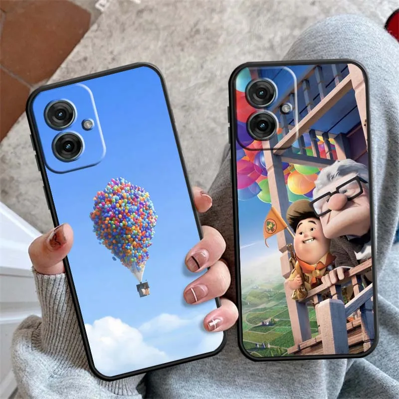 Disney Dream Travel Movie Up para Motorola G85 Edge 50 G24 G35 G14 G04 40 G72 G34 G31 G Stylus G54 G13 G32 5G funda de teléfono negra - imagen 2