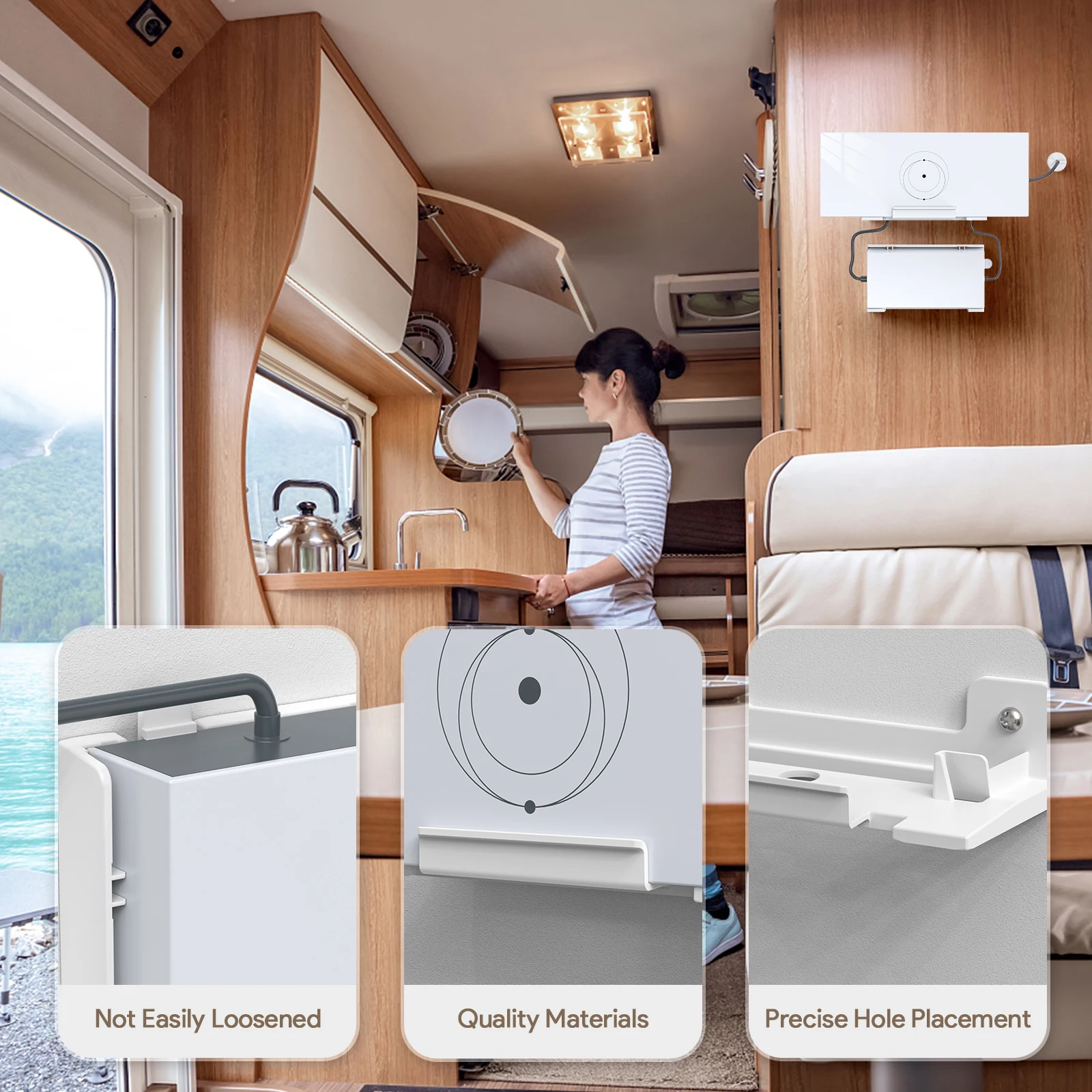 EDUP SK0033 Soporte StarLink para Starlink Standard Gen3 WiFi 6 Router StarLink soportes de fuente de alimentación soporte integridad de señal - imagen 2