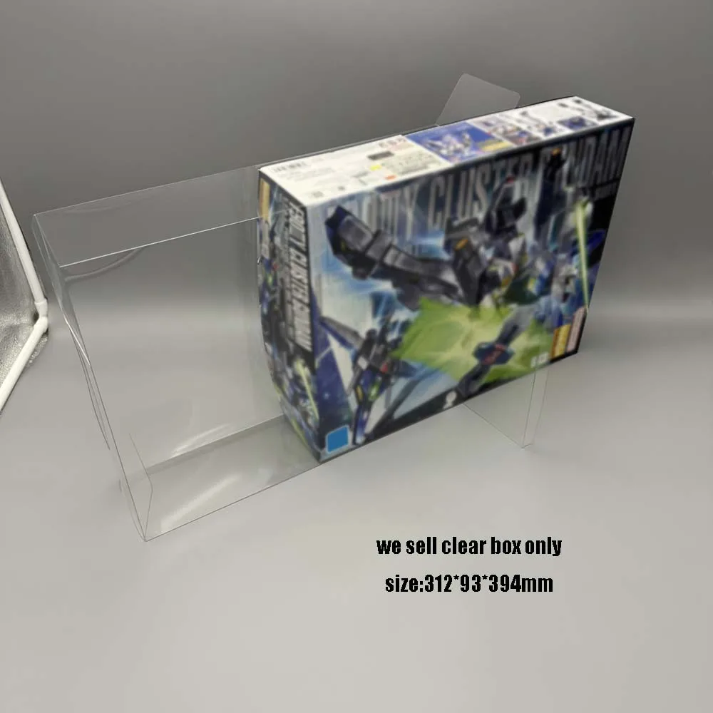 Caja de almacenamiento transparente, caja PET para BANDAI NAMCO MG F90IIIY Cluster Gundam, caja de protección de exhibición modelo - imagen 2