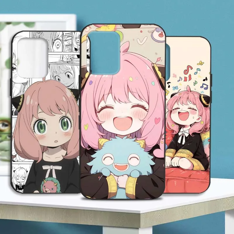 Anya Forger Anime para Motorola Edge S30 30 G E20 E22s E30 E32 E32s E40 E7 Plus Power Stylus Fusion Pro G 5G funda de teléfono