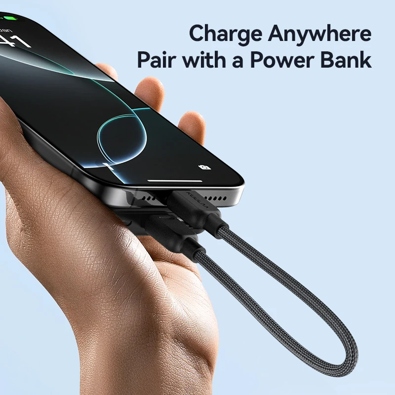 KUULAA PD 100W tipo C a tipo C Cable de datos cordón Cable de carga rápida portátil tipo C a USB C para iPhone Samsung portátil - imagen 3