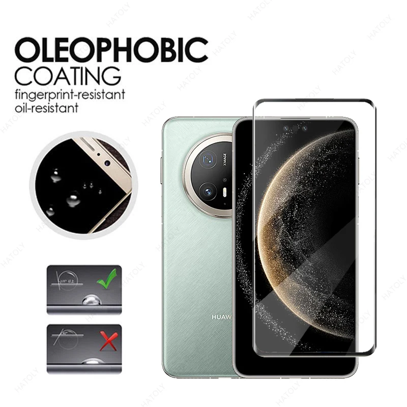 Vidrio templado para Huawei Mate 70 Pro Plus Protector de pantalla para Huawei Mate 70 Pro borde negro película protectora Protector de cámara - imagen 2