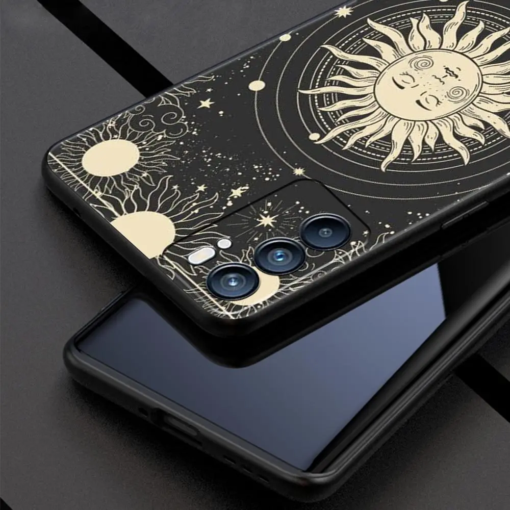Funda para Oppo Reno13 Reno12 Reno11 F Reno10 Pro A54 A53 A95 A76 A57 A98 A80 A79 5G A78 4G cubierta Starlit sky planet space art - imagen 2