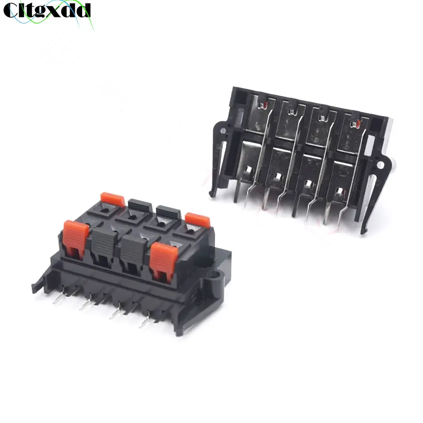 Cltgxdd 1 pieza conector de 8 posiciones terminales de altavoz de Audio de resorte enchufe interruptor Clip de prueba WP8-2B