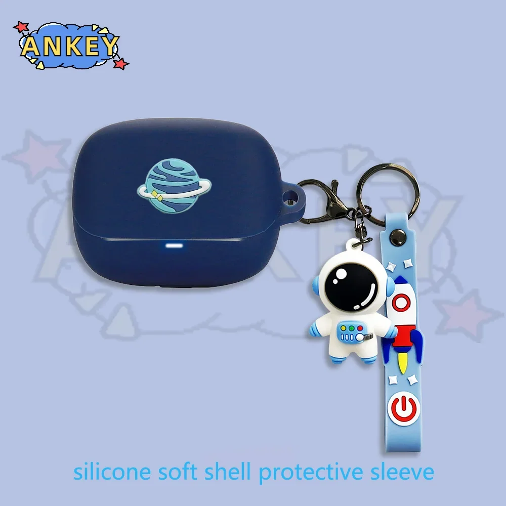 Funda de silicona para Anker Soundcore K20i, bonita funda protectora para auriculares con gancho - imagen 5