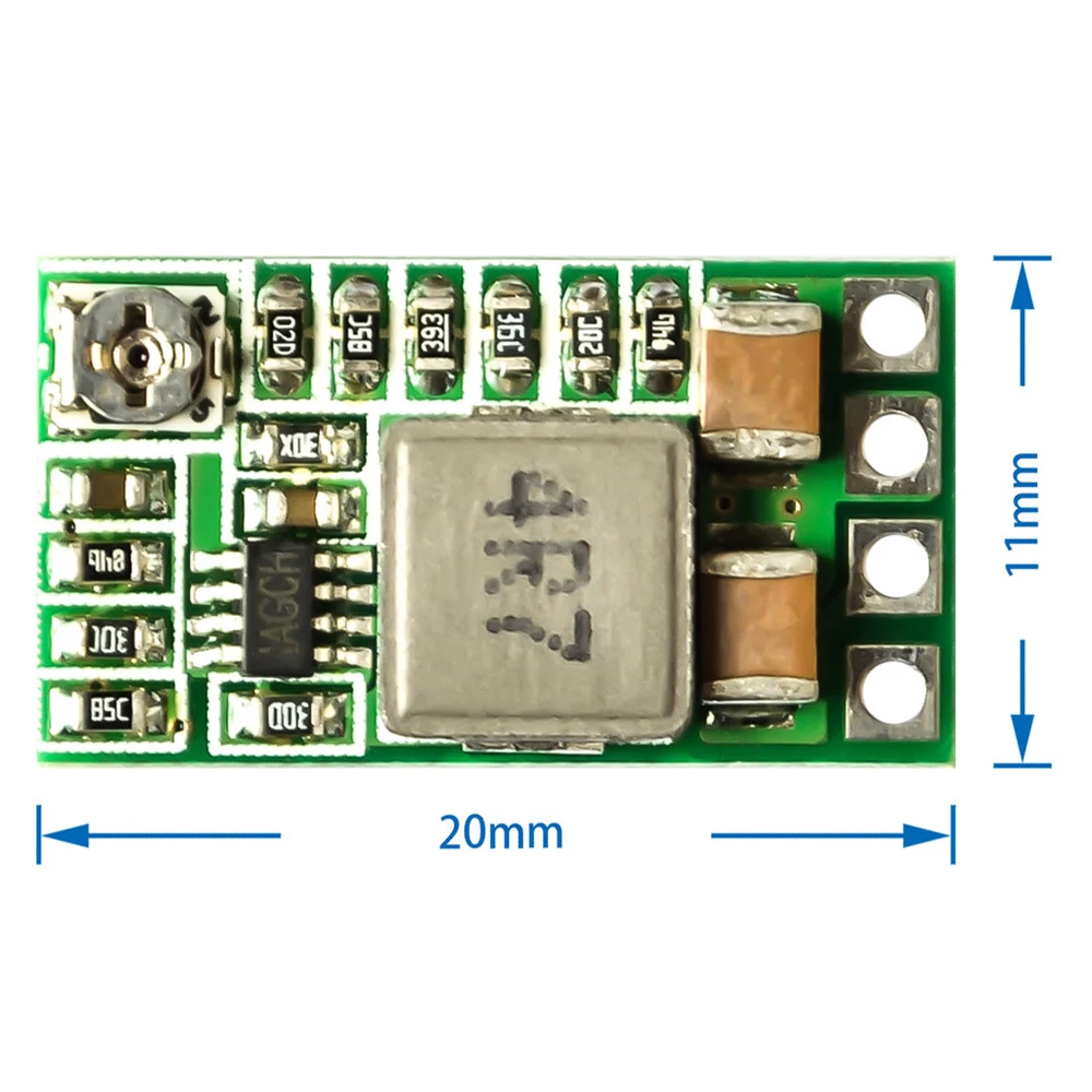 5PCS Mini DC-DC 12V - 24V To 5V 3A Step Down Power Supply Module Voltage Buck Converter Adjustable 97.5% 1.8V 2.5V 3V 5V 9V 12V - imagen 4