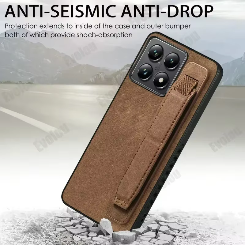 Funda de lujo Retro lisa de cuero PU mate con soporte para Honor 400 Pro 400 Lite, funda de silicona con soporte para pulsera para Honor400 Pro - imagen 3