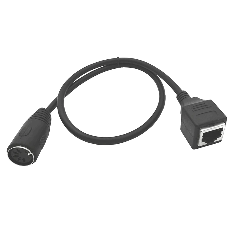 50cm grande DIN 5pin macho a hembra a RJ45 hembra 8p8c Cable de conexión de Audio MIDI a RJ45 Cable adaptador 50cm 100cm 150cm Cable - imagen 2