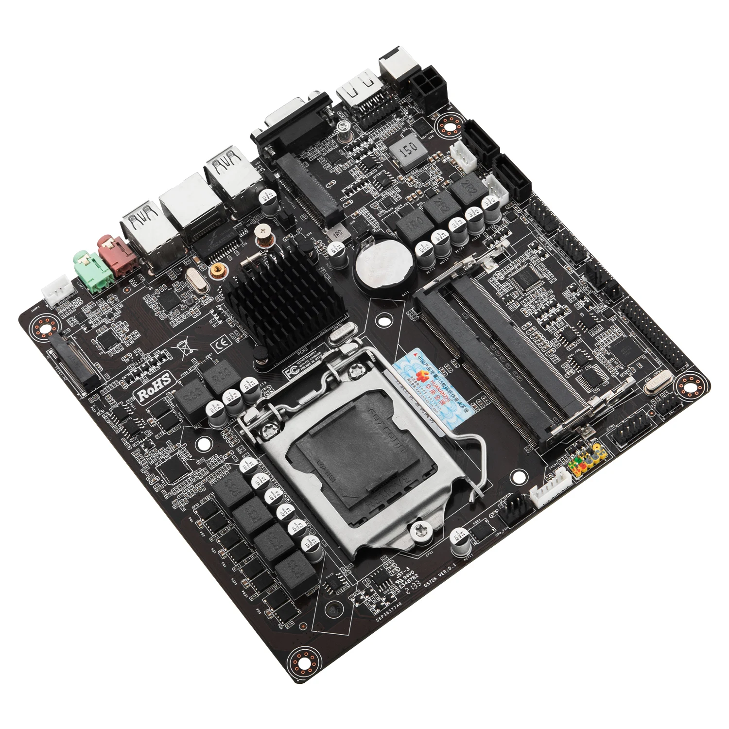 HUANANZHI-placa base B250M I ITX, Intel LGA 1151, compatible con 6/7/8/9 generación DDR3 1866 1600 1333 M.2 SATA3.0 USB3.0 VGA - imagen 4
