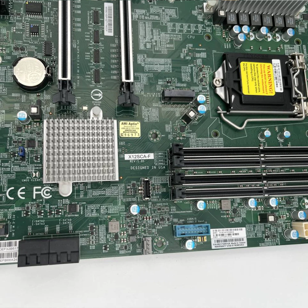 Placa base del servidor Chip W480 de un solo canal IPMI decima generación i9 i3 i5 i7 X12SCA-F - imagen 5