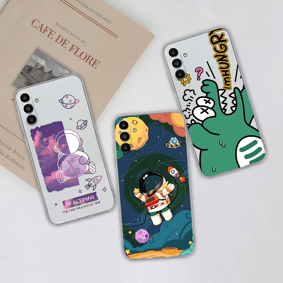 Para Samsung Galaxy M14 F14 Funda de teléfono verano creativo suave transparente TPU Funda de silicona para Samsung M 14 F 14 Capa ligera - imagen 5