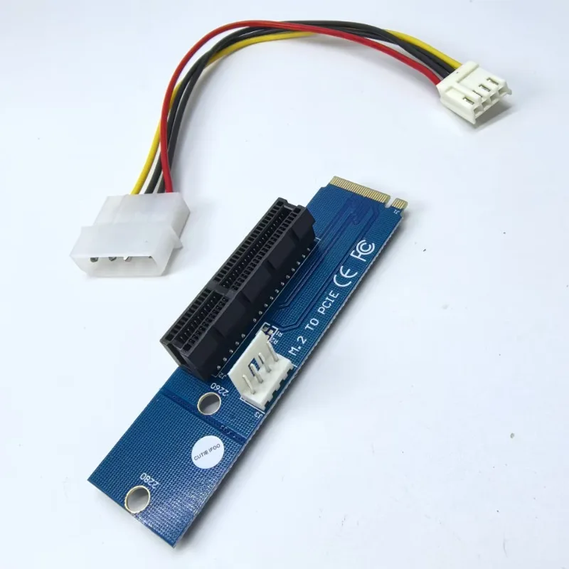 Tarjeta elevadora NGFF a PCI-E, puerto SSD M.2 a ranura para tarjeta de expansión PCIE X4, Cable elevador adaptador - imagen 3