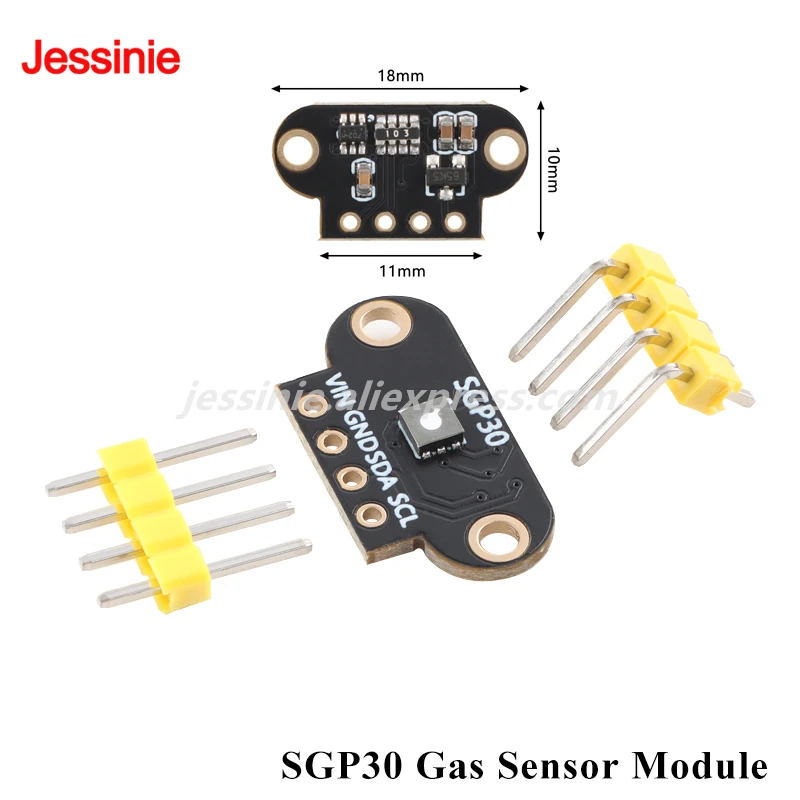 Módulo de Sensor de Gas SGP30 para calidad del aire TVOC ECO2, medición de dióxido de carbono, módulo de medición de formaldehído, 2 uds./1 ud.