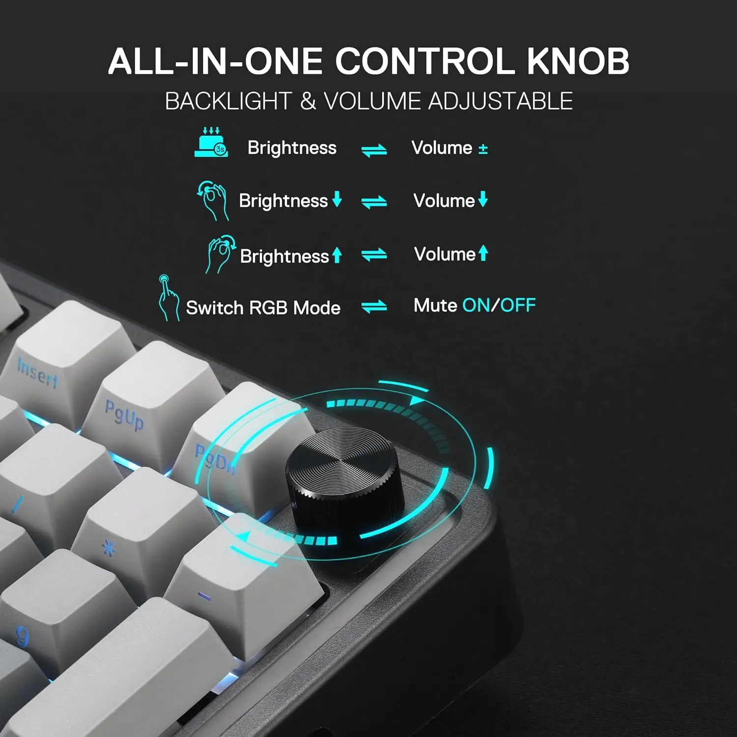 Redragon K686 PRO 98 teclas junta inalámbrica RGB Gaming 3 modos PBT Teclado mecánico intercambiable en caliente con enchufe RGB orientado al sur - imagen 2