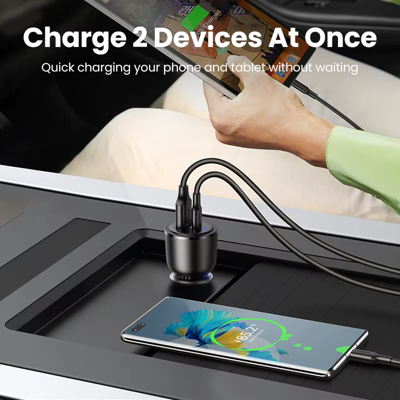 Cargador Coche UGREEN 63W USB-C PD PPS – Carga Rápida Universal - imagen 4