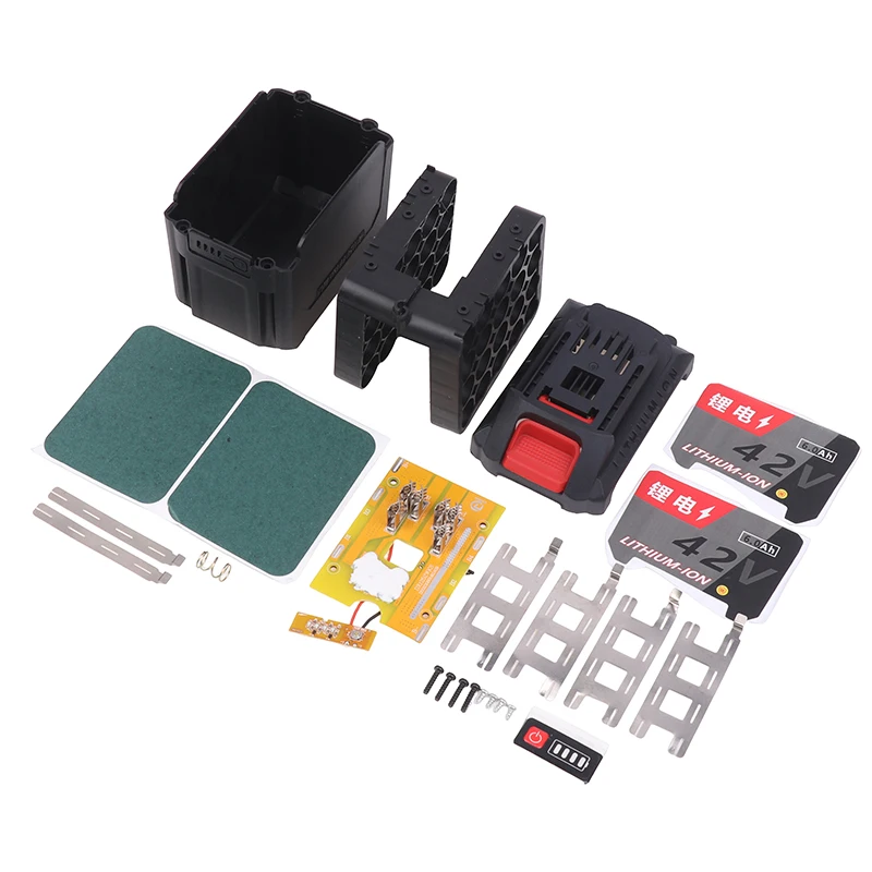 Caja de plástico para batería de 5/10/15/20 núcleos, caja de almacenamiento, placa de carga PCB para caja de batería Vickers, accesorios de herramientas eléctricas - imagen 3