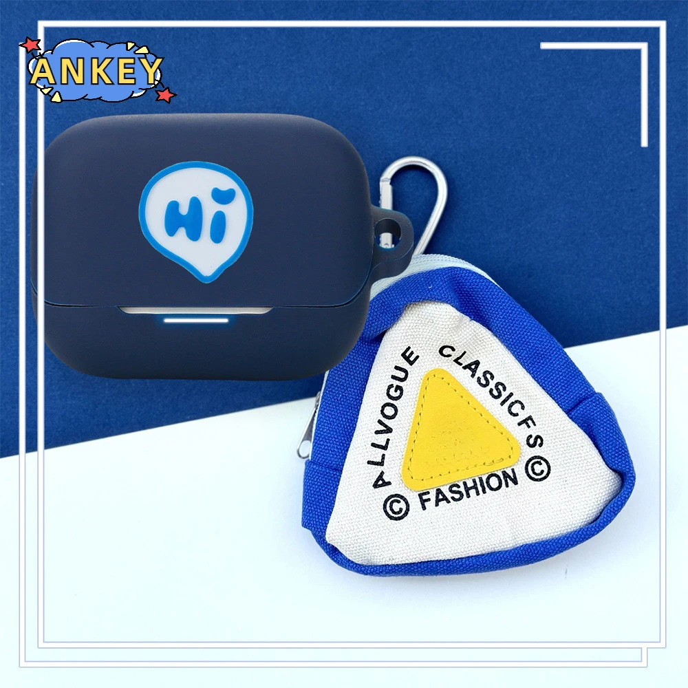 Anker-funda de silicona para auriculares Soundcore K20i, regalo de perro de dibujos animados, cubierta protectora para auriculares con colgante - imagen 2