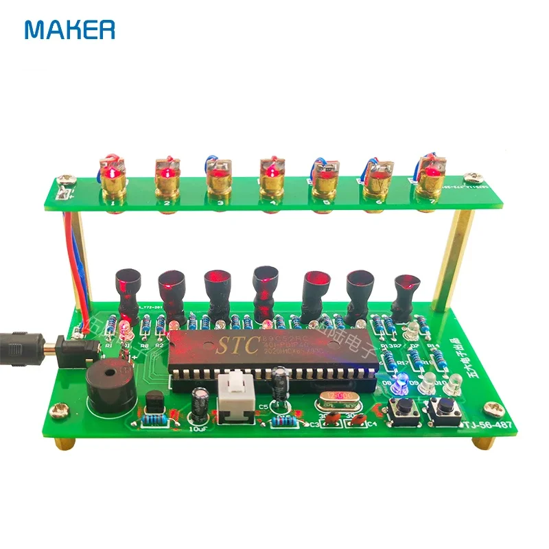 51 Kit de bricolaje de órgano electrónico láser de un solo chip, arpa láser, pequeña producción, piezas sueltas interesantes - imagen 2