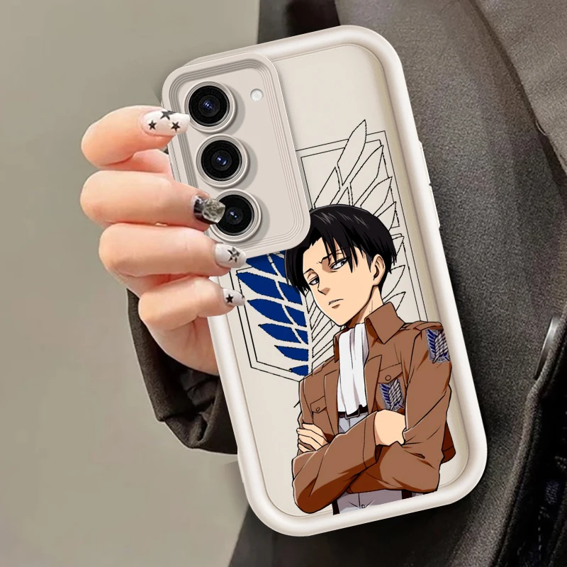 Funda de teléfono de Anime Attack On Titan para Samsung Note 20, S24, S23, S22, S21, S20 Ultra Plus FE, A25, A23, A22, A55, A35, 5G - imagen 2