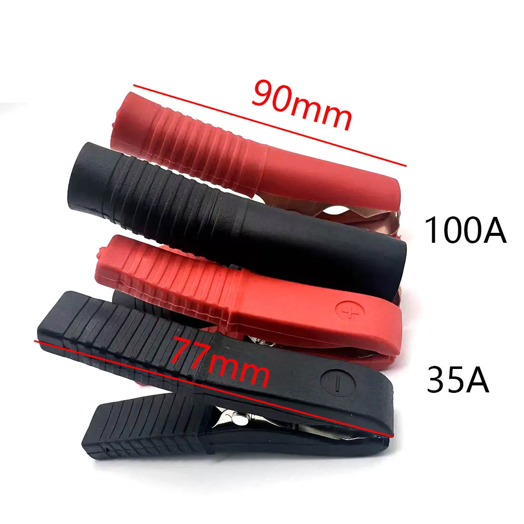 Pinzas de cocodrilo Pinzas de cocodrilo Abrazadera de cocodrilo con tornillos, conector de pinza de cocodrilo Conecte el enchufe para batería - imagen 2