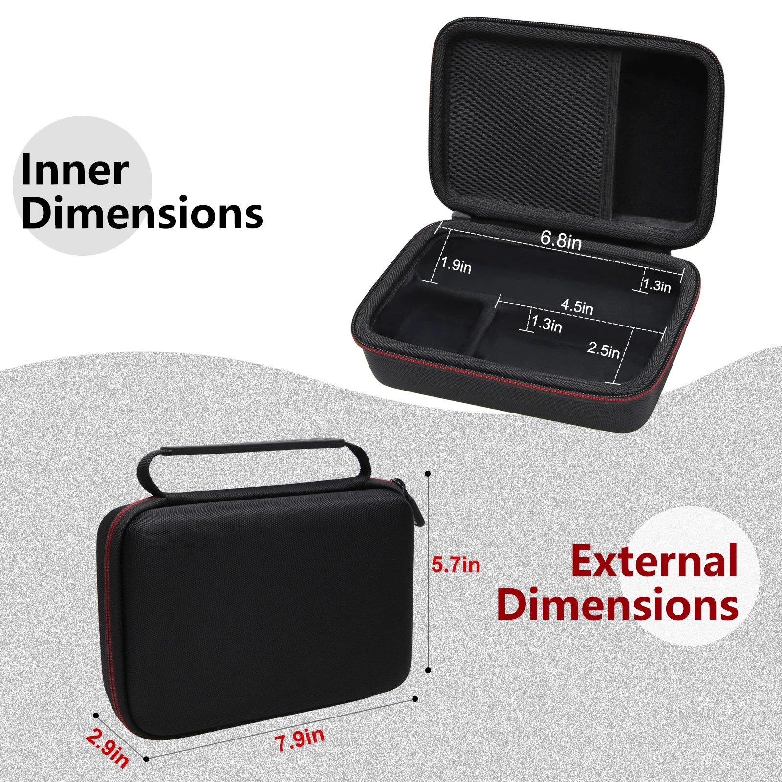 Estuche rígido de EVA para Sony ZV-1F/ZV-1/ZV-1 II Bolsa protectora de almacenamiento para cámara digital (¡solo estuche!) - imagen 2