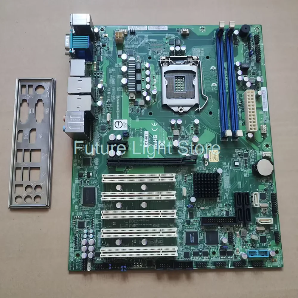 C7H61 REV: 1,02 Placa base de equipo de estación de trabajo para Supermicro LGA1155 con puerto de red dual de 5 PCI - imagen 3