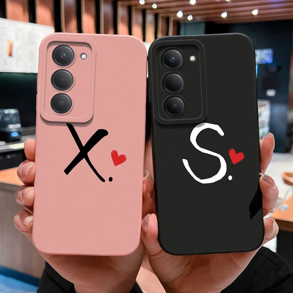 Para Redmi 15 4G 5G funda de teléfono estilo Simple letras suave cubierta protectora de silicona líquida para Redmi15 carcasa antideslizante Capa